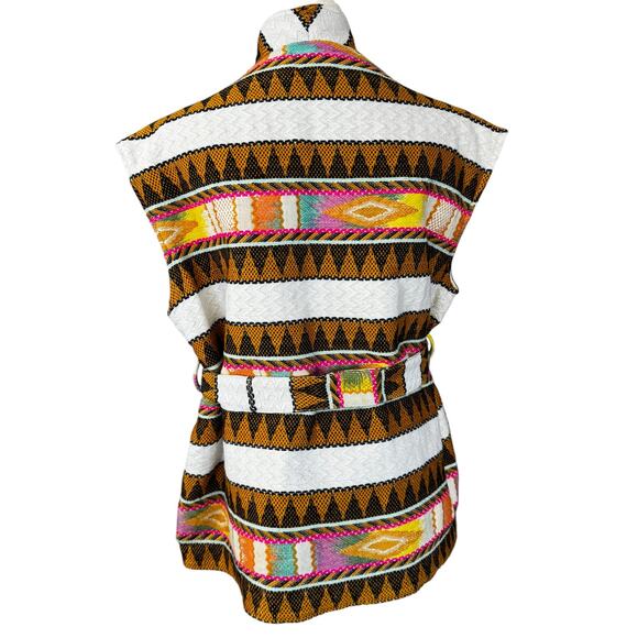 Xirena Electric Belted Brett Vest Cream Multicolor Size Small - Picture 4 of 12